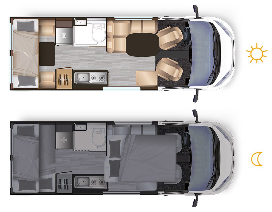 camping car fourgon 5 places